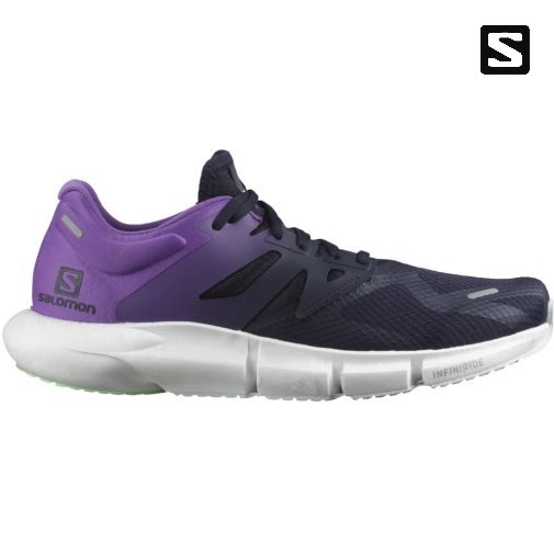 Navy / Purple Salomon Predict 2 Men's Running Shoes | IE RS2361